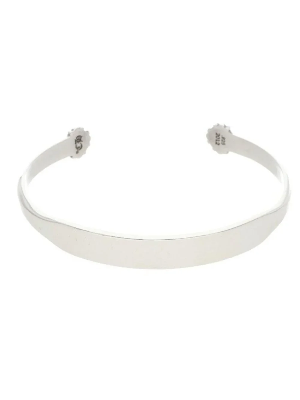 Chrome Hearts Bangle Pln Flat Plain Silver Bracelet